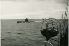 Gedser Rev fyrskib overvåger sovjetisk ubåd