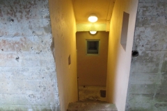 Indgangen til bunkeren